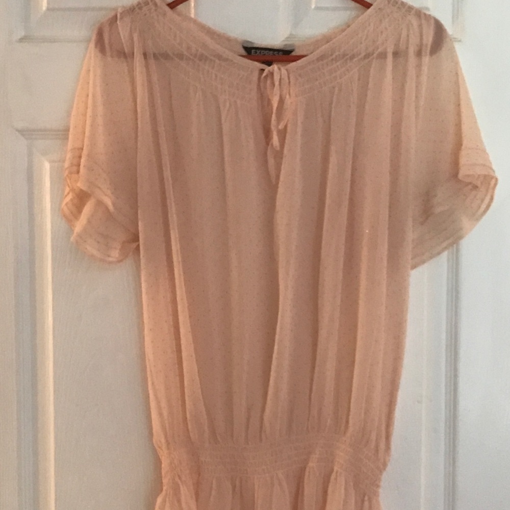 Sheer Peasant Style Top